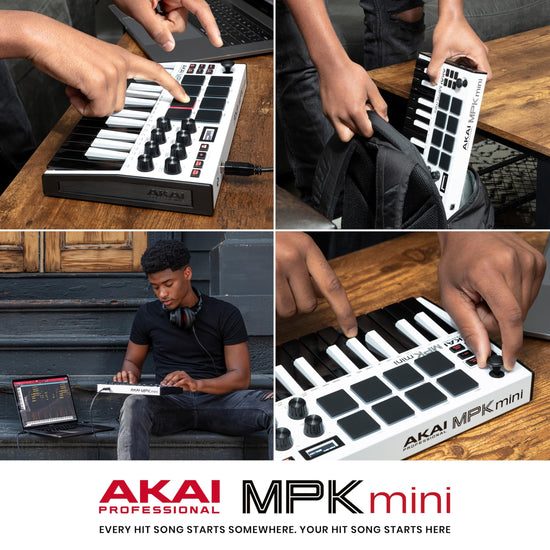 Akai Professional audio midi controller — compact design and built-in pads