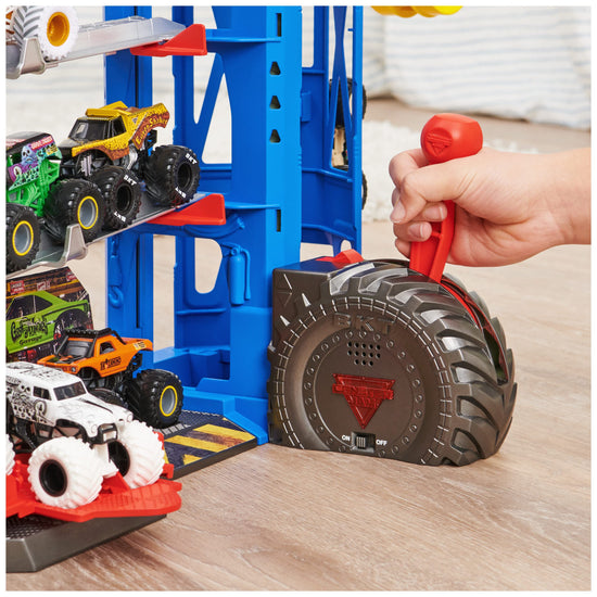 Monster Jam - toy vehicle set with monster trucks and accessories.