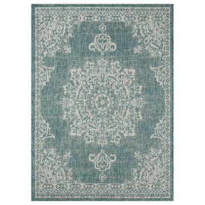 RUG — Nicole Miller New York azalea transitional medallion indoor/outdoor design
