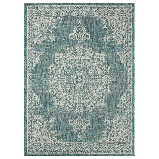 RUG — Nicole Miller New York azalea transitional medallion indoor/outdoor design