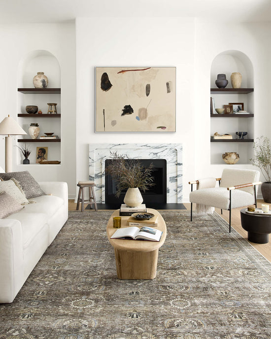 RUG — Loloi II Layla Collection vintage inspired taupe/stone sample rug 18 x 18RUG — Loloi II Layla Collection taupe/stone sample rug 18 x 18 low pile