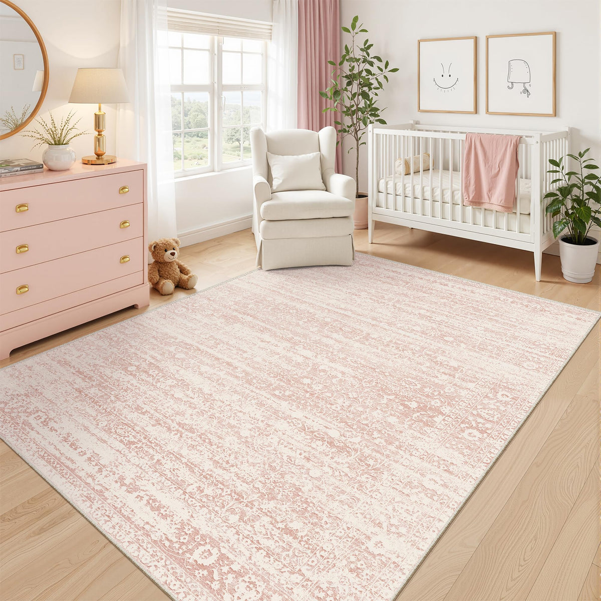 Soalmost area rug — anti slip washable design