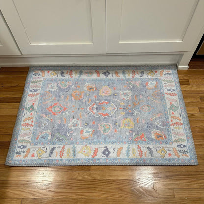 Fame Rugs modern oushak rug — vintage Turkish oriental design for living room and bedroom