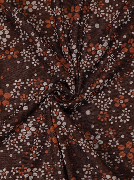 SOFIA'S CHOICE midi skirt - High waisted floral design
