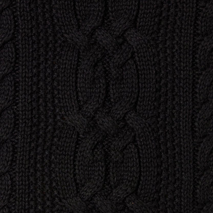 Sweater — Soft fisherman cable knit crewneck in plus size available