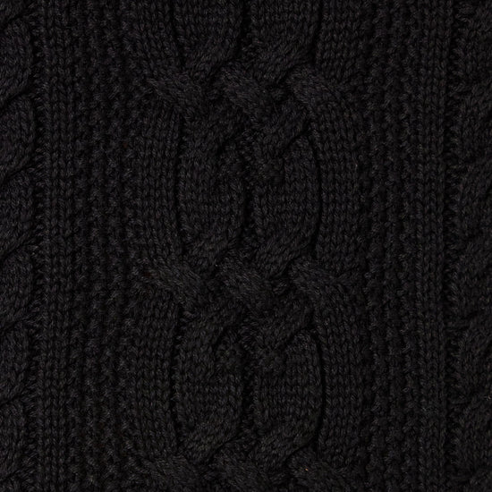 Sweater — Soft fisherman cable knit crewneck in plus size available