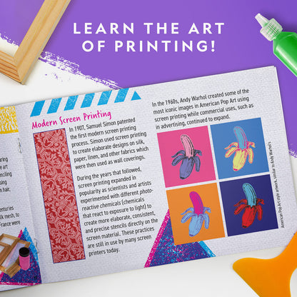 National Geographic art and craft kit — Silkscreen printing and loom weaving set