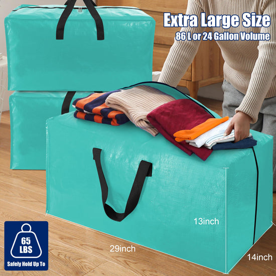 Cosy family storage bag — heavy duty extra large design with backpack straps and zippers