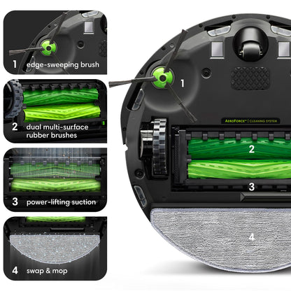 iRobot Roomba Combo i5+ — Self-emptying robotic vacuum and mop with smart mapping