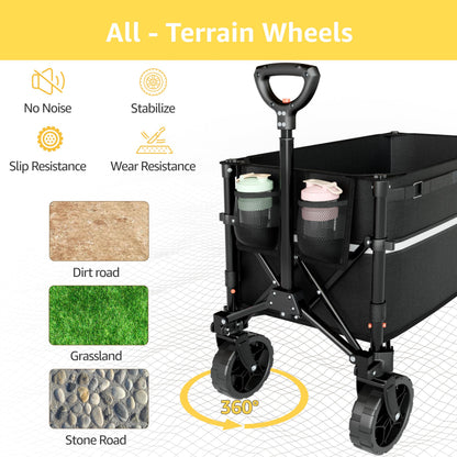 ROSONG collapsible wagon cart — heavy duty foldable design for versatile use