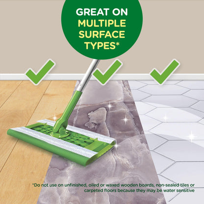 Surface cleaning wipe — Swiffer Sweeper Wet mopping cloth with Febreze lavender scent