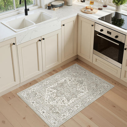 Area rugs — Boho non-slip washable for living room, bedroom, office, dining room