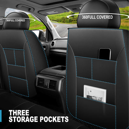 AOMSAZTO vehicle seat cover — custom fit waterproof leather for 2014-2021 Toyota Tundra Crewmax Double Cab