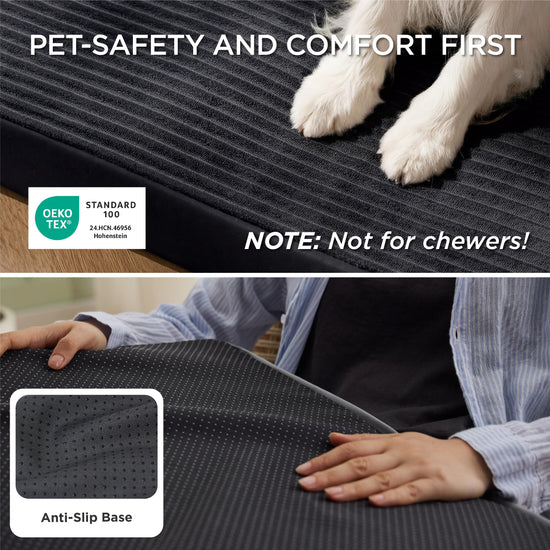 Bedsure pet bed mat — orthopedic design for crates and washable cover