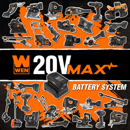 Wen 20V Max Cordless 15-Inch 2-in-1 Brushless Electric Dethatcher and Scarifier with Collection Bag