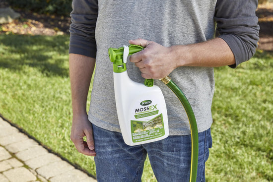Scotts MossEx weed and moss control agent — 3-in-1 ready-spray