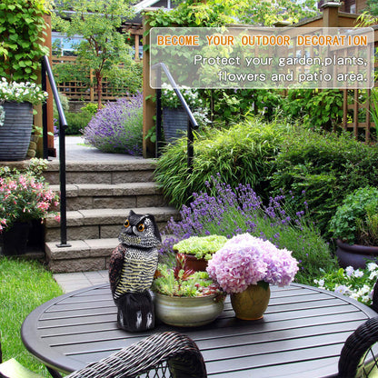 Hedoc pest control device — rotating head owl decoys to scare birds away