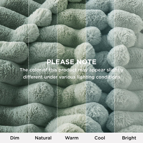 Bedsure faux fur throw blanket - Soft polyester material