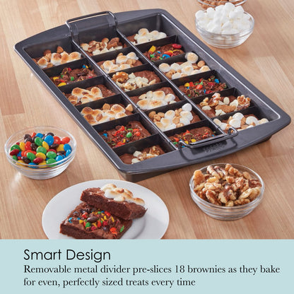 Baking pan — Professional Slice Solutions design, 9-inch by 13-inch, dark gray