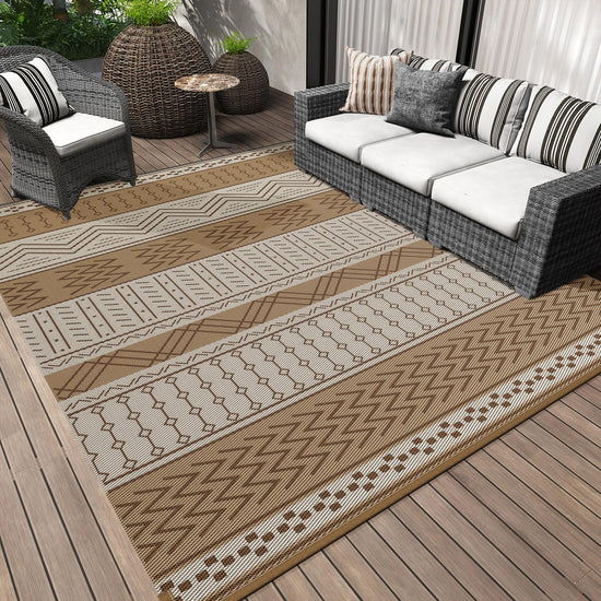 Outdoor rug - waterproof and reversible for indoor and outdoor use