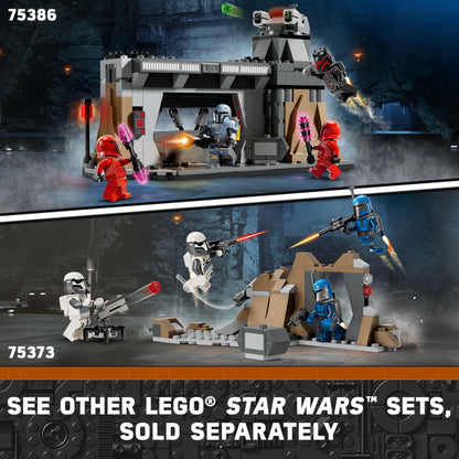 LEGO Star Wars building set – Paz Vizsla and Moff Gideon battle with 4 minifigures
