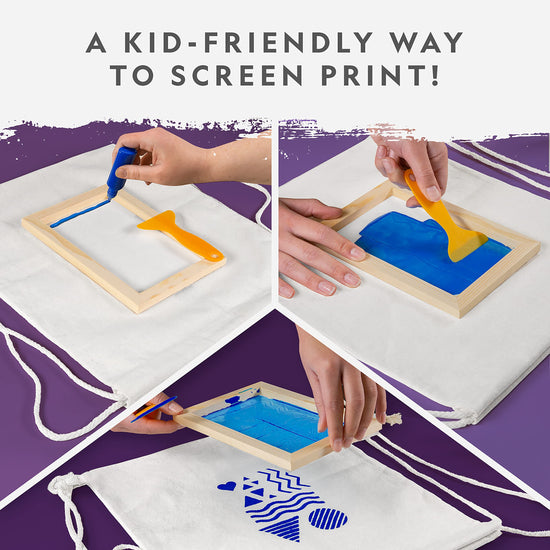 National Geographic art and craft kit — Silkscreen printing and loom weaving set