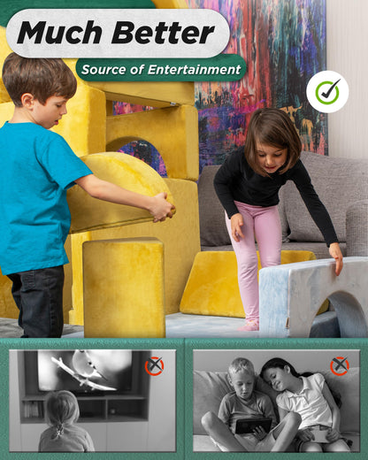 Lunix LX15 kids play couch - modular design in old colors