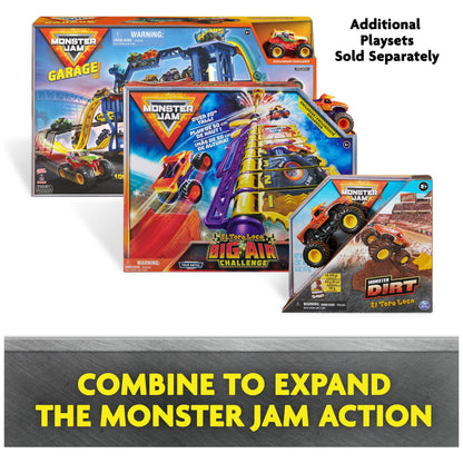 Monster Jam - toy vehicle set with monster trucks and accessories.