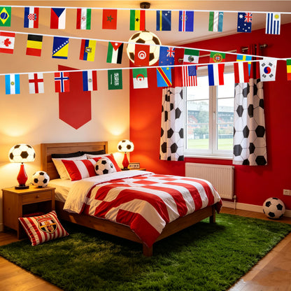 Banner — BIOLALEN 2026 World Cup team flags for 48 countries decorations