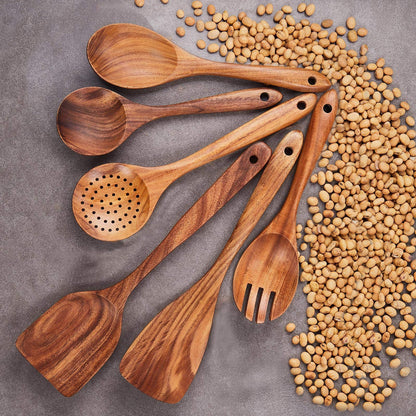 Spoon — Teak long handle design by Gudamaye