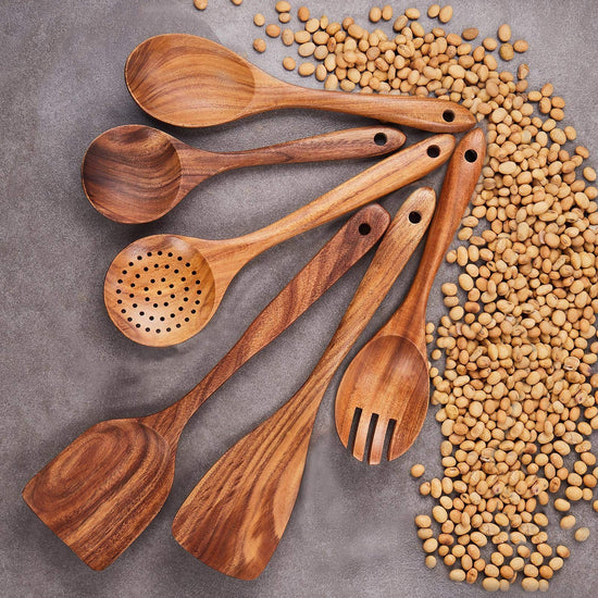 Spoon — Teak long handle design by Gudamaye