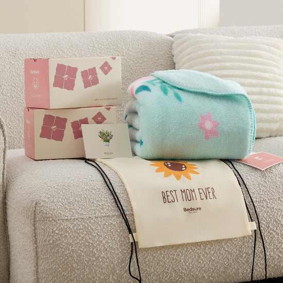 Bedsure blanket throw - soft polyester fabric