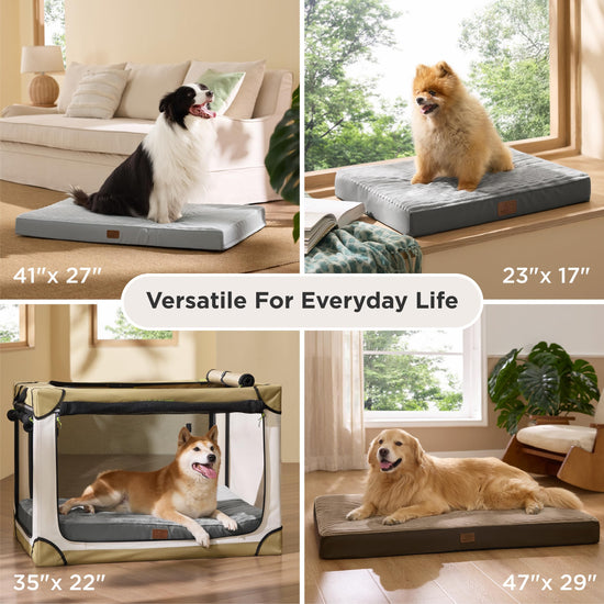 Bedsure pet bed mat — orthopedic design for crates and washable cover