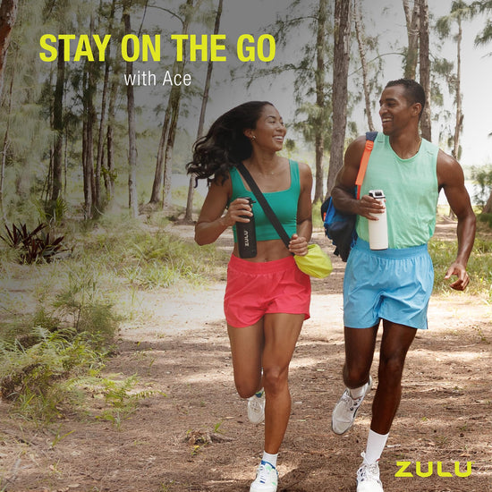 ZULU Ace thermos with chug spout and leak-proof locking lid for school and travel.