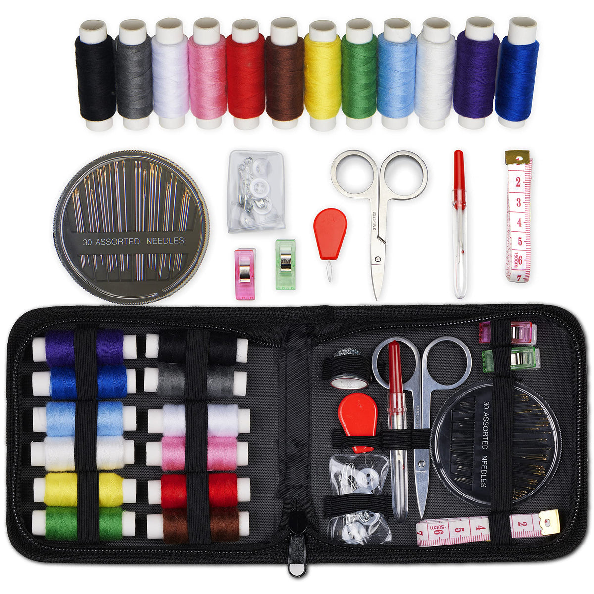 ARTIKA sewing tool set — small beginner kit with multicolor threads and accessories
