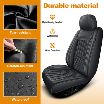 AOMSAZTO vehicle seat cover - Faux leather full set for Dodge RAM 1500 2500 3500 2012-2026