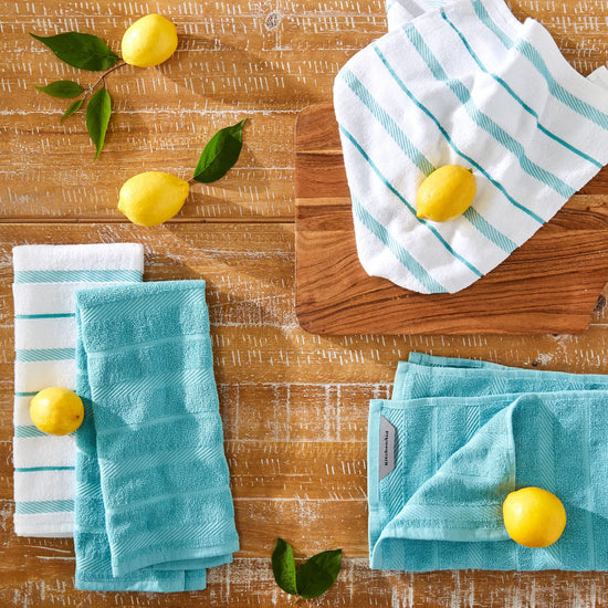 Kitchenaid towel with cotton striped design in rectangular shape