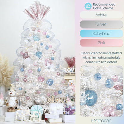 Sea Team hanging ornament — shatterproof clear plastic with delicate decorations