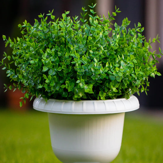 AXYLEX Artificial Flowers Outdoor Shrubs - Fake Plants UV Resistant No Fade Faux Plastic Greenery Home Garden Porch Patio Decoration Office Indoor