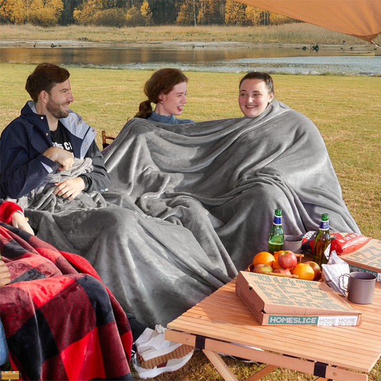 Bedsure GentleSoft oversized king blanket - extra large soft throw for bed and travel 120x120