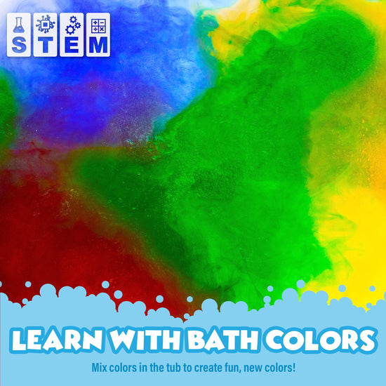 Tub Works® bath color fizzies — Nontoxic and fragrance-free bathwater additive
