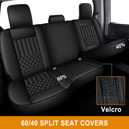 AOMSAZTO vehicle seat cover - Faux leather full set for Dodge RAM 1500 2500 3500 2012-2026