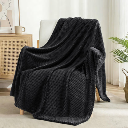 Exclusivo fleece blanket — extra large and supersoft waffle textured design