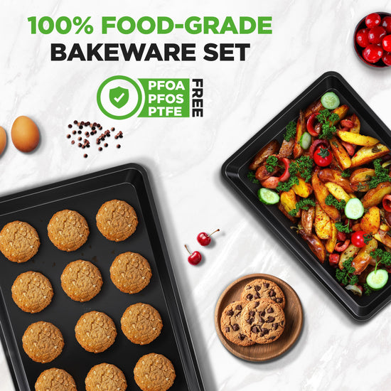 SHEET_PAN — Nonstick metal baking tray set by NutriChef