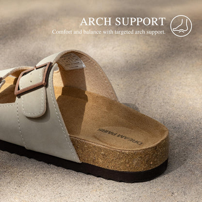 Dream Pairs sandals — Cork footbed with adjustable design for comfort in summer