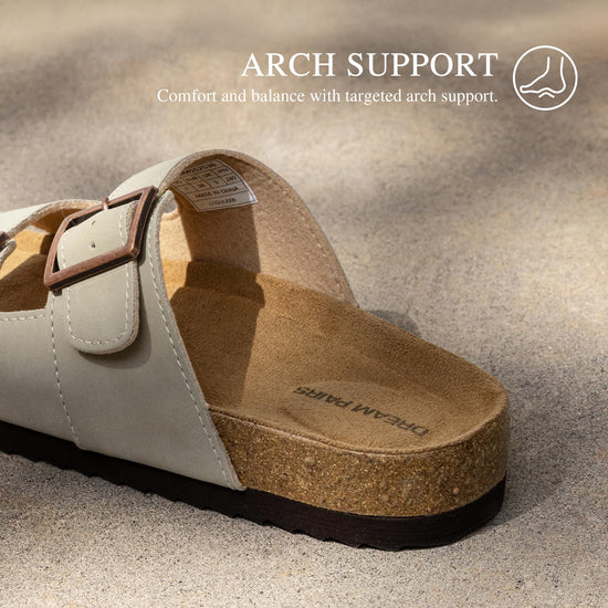 Dream Pairs sandals — Cork footbed with adjustable design for comfort in summer
