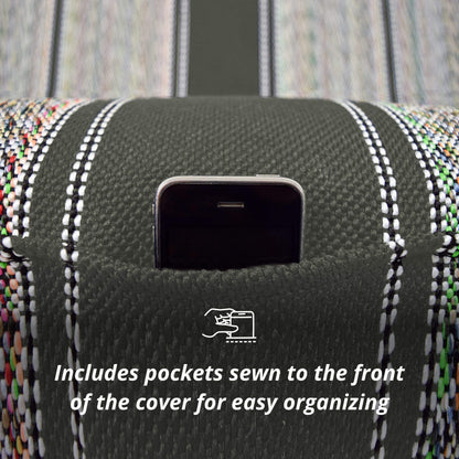 Vehicle seat cover — Universal one piece design for trucks and cars in black