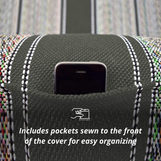 Vehicle seat cover — Universal one piece design for trucks and cars in black