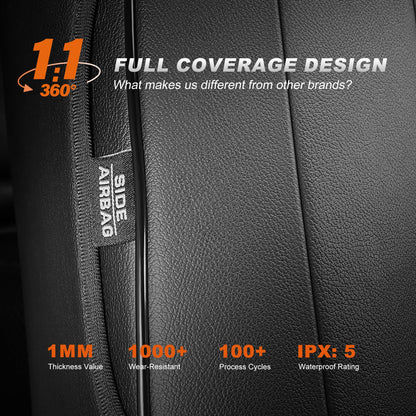 Vehicle seat cover — Custom fit faux leather waterproof for Ford Maverick 2022-2026