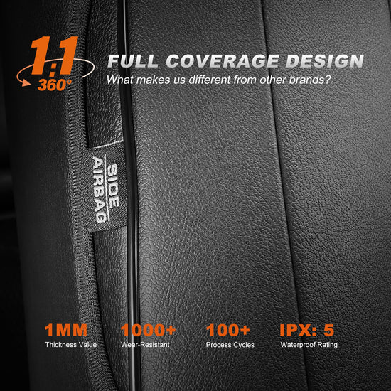 Vehicle seat cover — Custom fit faux leather waterproof for Ford Maverick 2022-2026